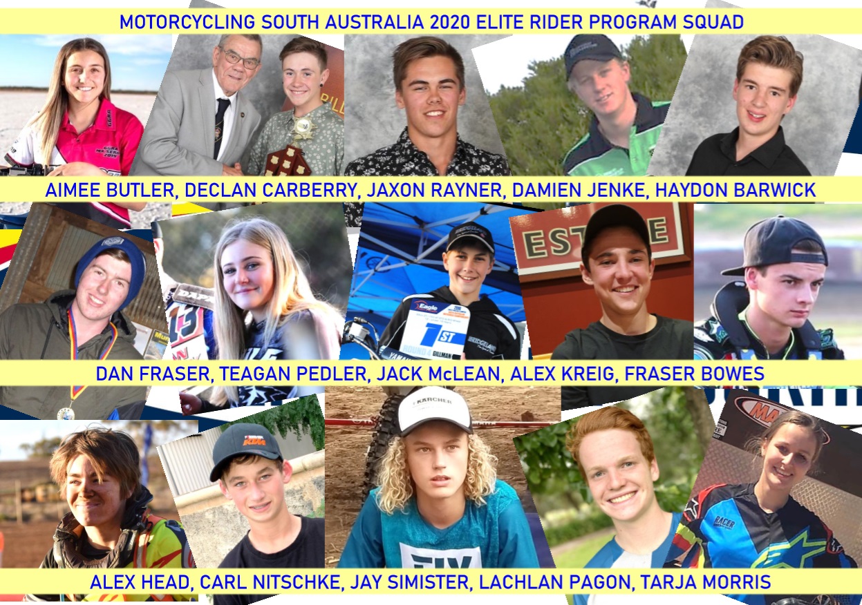 MOTORCYCLING SA 2020 ELITE RIDER PROGRAM SQUAD ANNOUNCED - Motorcycling SA