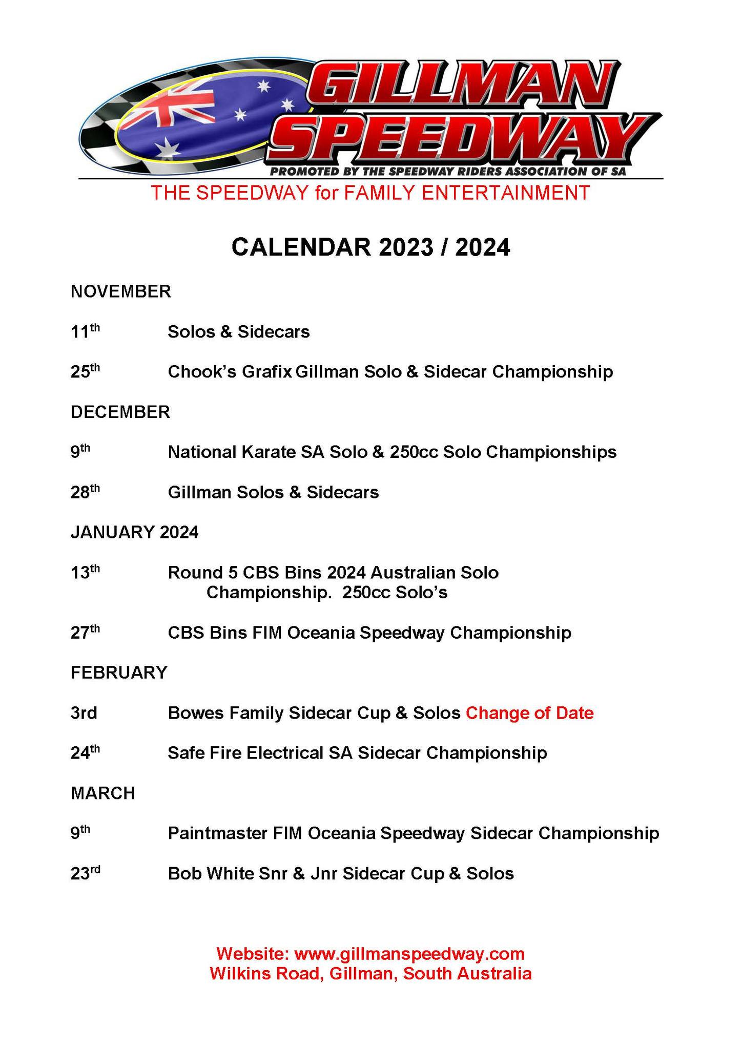 Speedway Motorcycling SA